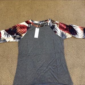 3/4 length baseball top